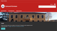 Desktop Screenshot of comune.cormano.mi.it