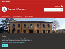 Tablet Screenshot of comune.cormano.mi.it